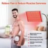Red Light Therapy for Body and Face & Infrared Light Therapy Lamp - 150pcs 660nm Red + 150pcs 850nm Near-Infrared LED Panel with Adjustable Stand, Clinical Grade Home Skin and Muscle Support Device