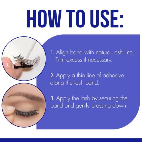 DUO Quick-Set Strip Lash Adhesive – Clear, Waterproof, Long-Lasting Lash Glue, Fast-Drying for False Lashes, 0.18 oz, 1-Pack