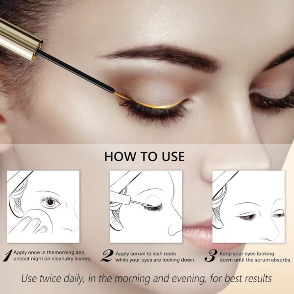 Eyelash Growth Serum – 15 Plant Extracts for Longer Lashes, Natural Beauty Enhancement,eye lash serum growth