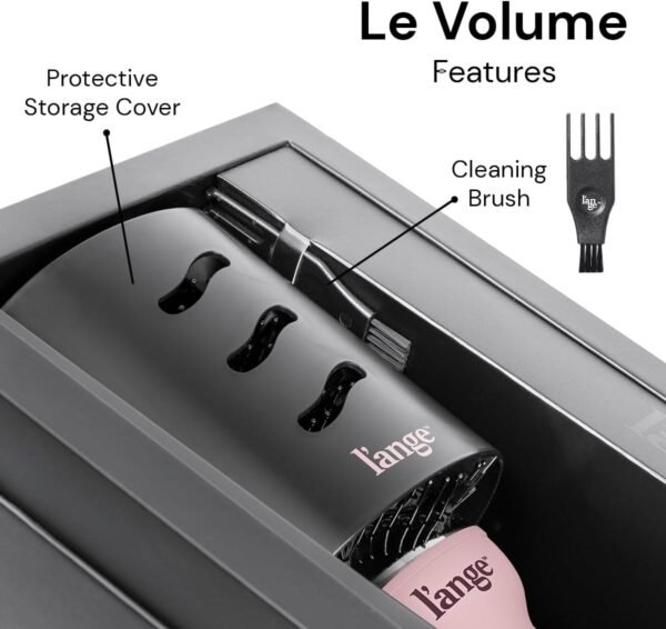 1751041297_616v-7YIrPL._AC_SL1200_.jpg L'ANGE HAIR Le Volume 2-in-1 Titanium Blow Dryer Brush | Hot Air Brush in One with Oval Barrel | Hair Styler for Smooth, Frizz-Free Results for All Hair Types (Blush - 75 mm)