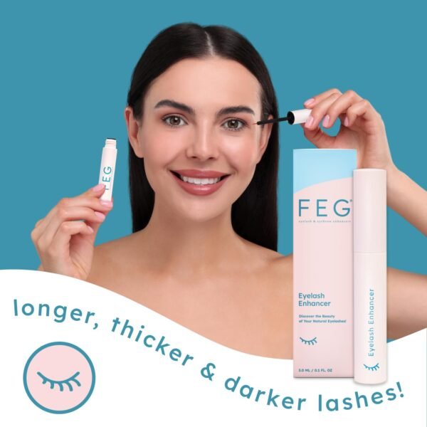 1751092025_612Kk0hCsEL._SL1500_.jpg FEG Eyelash Enhancer Rapid Eyelash Growth Serum with Natural Ingredients | Lash Serum for Growing Naturally Thick, Full, and Long Eyelashes | Stimulates Natural Eyelash Growth | 3-Pack of 3ml Tubes