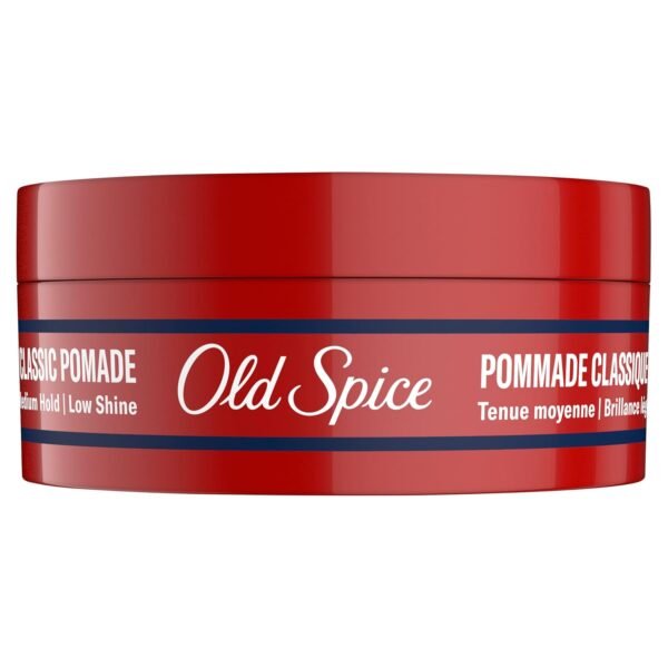 Old Spice Classic Pomade for Men, Medium Hold, Low Shine, Men's Hair Styling, 2.22 Oz Each, Twin Pack
