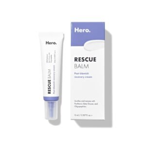 418d74NKarL._SL1080_.jpg Rescue Balm Post-Blemish Recovery Cream from Hero Cosmetics - Intensive Nourishing and Calming for Dry, Red-Looking Skin - Dermatologist Tested and Vegan-Friendly (15 ml, 0.5 fl. oz)