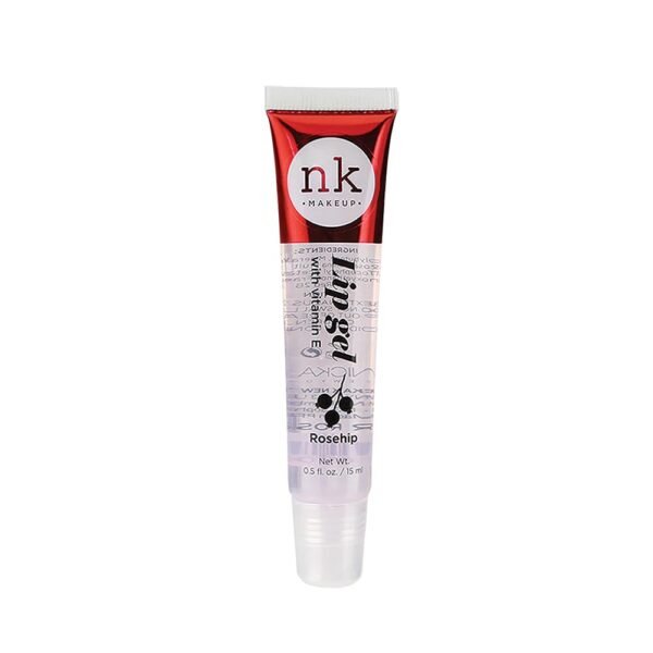 41KjycTdq1L._SL1000_.jpg NICKA K NEW YORK VARIETY SET OF 5 NK Hydrating Lip Gel - Vitamin E (Clear, Rosehip Oil, Bubble Gum, Cherry, Strawberry)