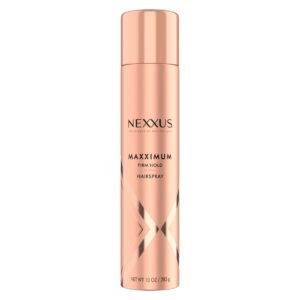Nexxus Maximum Hold Finishing Hair Spray, for Control, Hold Hairspray for Women Hair Styling, Pink, 10 oz