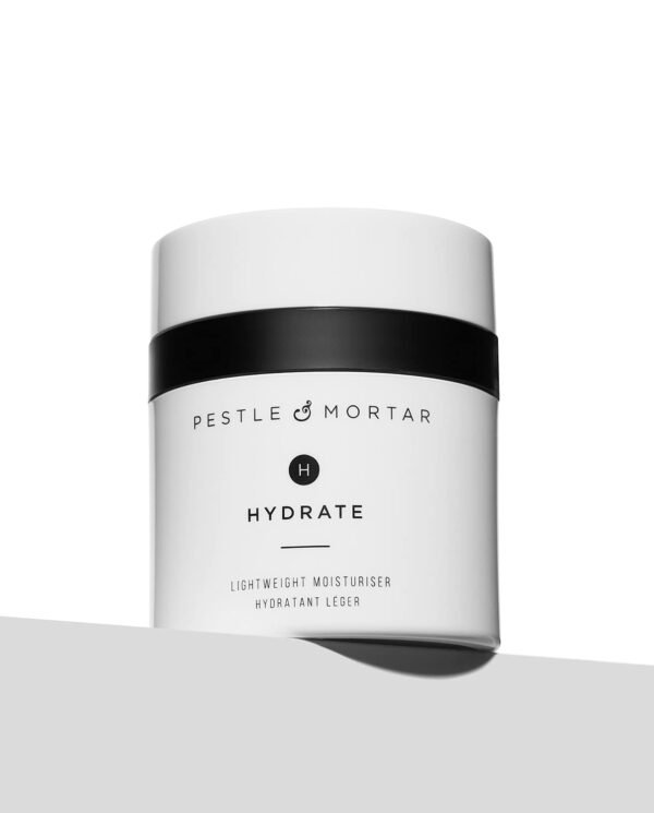 Pestle & Mortar Hydrate - Lightweight Anti Ageing Face Moisturizer Formulated with Peptide Technology and Squalane. Softens, Firms and Hydrates the Skin Without Clogging Pores - 50ml