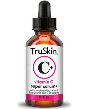 510tKMwezrL._SL1250_.jpg TruSkin Vitamin C Super Serum - Niacinamide, Retinol, Hyaluronic & Salicylic Acid - All-in-One Anti Aging Serum for Face – Improve Appearance of Dark Spots, Firmness for Brighter Looking Skin, 2 Fl Oz
