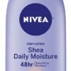 NIVEA Shea Nourish Body Lotion for Dry Skin with Hyaluronic Acid, Shea Butter and Deep Nourishing Serum, 48-Hour Body Moisturizer, 16.9 Fl Oz Pump Bottle