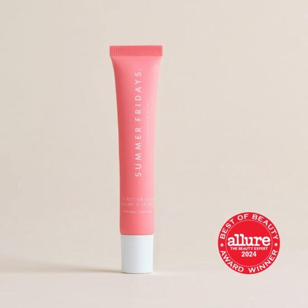 514AS6cHL._SL1500_.jpg Summer Fridays Tinted Lip Butter Balm - Conditioning Vegan Lip Balm for Instant Moisture, Shine & Hydration - Sheer-Tinted, Soothing Skincare - Pink Sugar (.5 Oz)