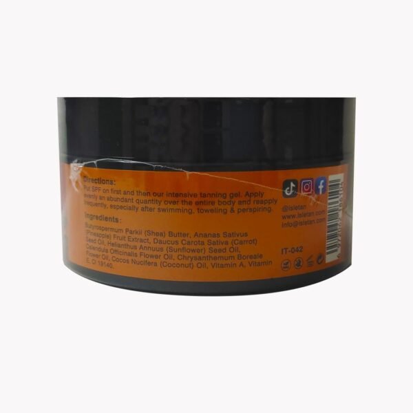 intensive tanning gel pineapple, tanning gel for outdoor sun & tanning bed