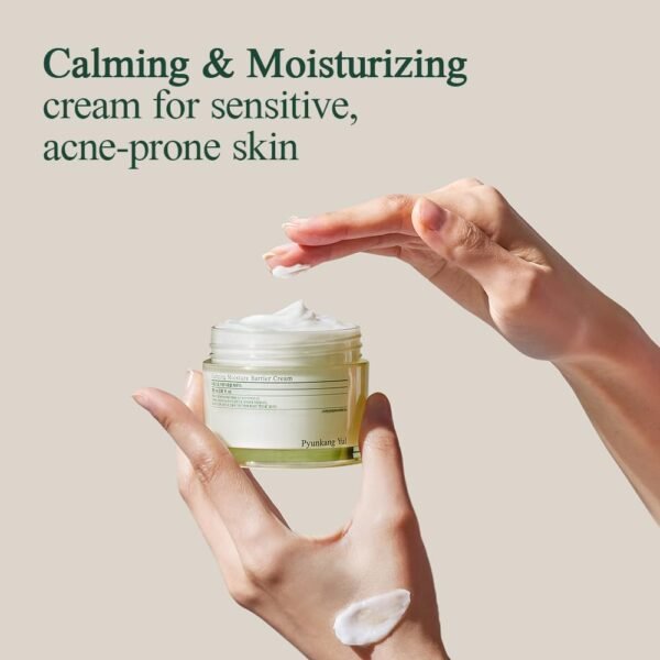 51Blc8UHQHL._SL1000_.jpg Pyunkang Yul [PKY Calming Moisture Barrier Cream Instantly Soothes Sensitive Skin, Hyaluronic Acid & Ceramide for Hydration, Vegan, Korean Skincare (1.69 Fl. Oz, 50ml)