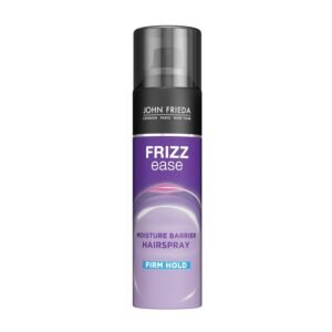 John Frieda Frizz Ease Moisture Barrier Hairspray, Firm Hold Hairspray, Seals Out Moisture, Blocks Frizz, Protects Against Heat, and Keeps Hair Straight with Long-Lasting Hold, 12 Oz