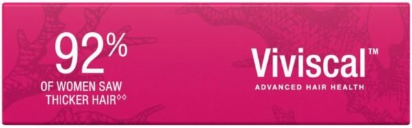 Viviscal Hair Growth Supplements For Women For Thicker, Fuller Hair, Nourishes Thinning & Loss, With Proprietary Collagen Complex, 60 Tablets, 1 Month Supply