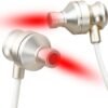 Red Light Therapy Device– Upgraded 650nm Red Light Therapy for Ears with USB & Type-C, Includes 2 Pairs of Silicone Ear Tips and Storage Case