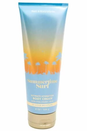 Bath and Body Works Summertime Surf Ultimate Hydration Body Cream 8 Ounce Full Size with Hyaluronic Acid