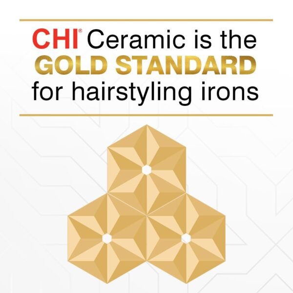 51KJCpVFRL._SL1024_.jpg CHI Original Ceramic Flat Iron, Hair Straightener For A Smooth Finish, Floating Plates, Quick Heat Up, Analog On/Off Switch, 1" Styling Tool, Black