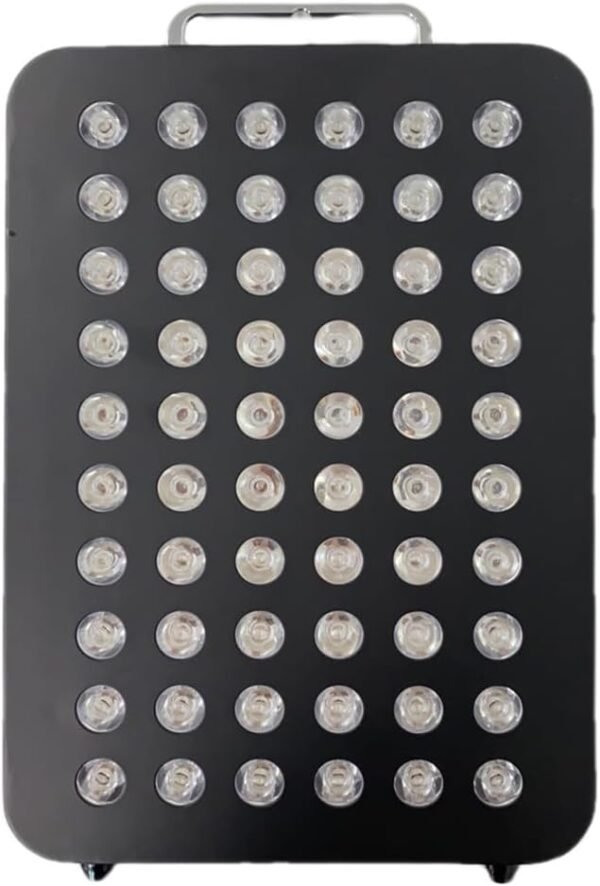 Bestqool Red Light Therapy, Dual Chip Clinical Grade LED Device with Near-Infrared Light 660nm 850nm High Power Panel, Ideal for Body, Face, Recovery, Improve Sleep, Skin Health, 105W (Black 60)