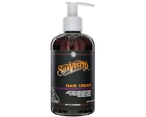 Suavecito Hair Cream Pump Bottle Medium Shine All Day Light Hold (8 oz)