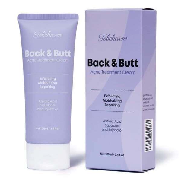 51Phme7yJgL._SL1000_.jpg Butt Acne Clearing Treatment, Maximum Strength Body Cream for Back, Buttocks, Thigh & Chest Acne Removal, Skin Clearing Lotion for Men & Women, Foaming Cleanser for Bacne & Cystic Acne