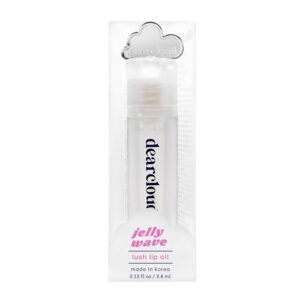 51UDd43gkgL._SL1500_.jpg Jelly Wave Lush Lip Oil – Clear Lip Gloss and Lip Gloss for Women - Korean skincare essential – Lip Oil for Women with Collagen - Diamond (0.13 oz)