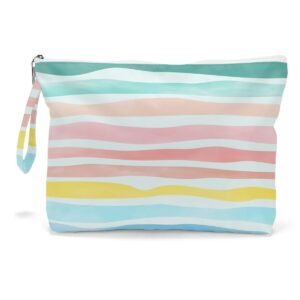 51VKekj-9XL._SL1200_.jpg Fokongna Wet Dry Bag, Wet Bag for Swimsuit Travel Beach Bag, Diaper Bag Toiletry Bag Waterproof Large Makeup Bag, Zipper Pouch for Women Girls Sister Friends Wet Bag Starfish Sea Beach rainbow Gifts