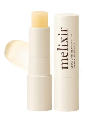 51VZryCTLnL._SL1500_.jpg Melixir Vegan Lip Butter #01 Agave(Clear) (+11 more colors), Bee Free, Petrolatum Free, Deep Nourishing Plant-Based Vegan Chapstick, Lip Balm for Dry, Cracked and Chapped Lips
