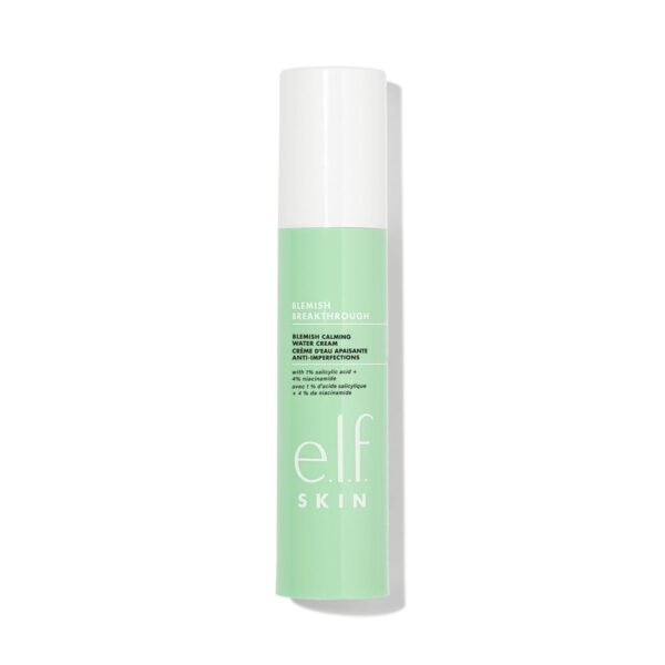 51WYIpPnR7L._SL1500_.jpg e.l.f. SKIN Blemish Breakthrough Calming Water Cream, Lightweight Blemish-Fighting Face Moisturiser, Prevents New Blemishes & Calms Skin