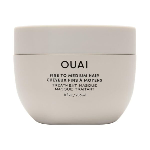 OUAI Fine to Medium Hair Treatment Masque - Hydrating Hair Mask to Help Repair Strands & Increase Shine - With Shea Butter, Keratin and Panthenol - Paraben, Phthalate & Sulfate Free (8 Fl Oz)