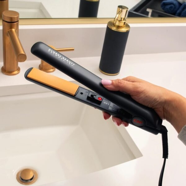 51f6UoQHCPL._SL1024_.jpg CHI Original Ceramic Flat Iron, Hair Straightener For A Smooth Finish, Floating Plates, Quick Heat Up, Analog On/Off Switch, 1" Styling Tool, Black