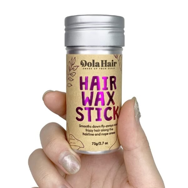 51grsEIOz6L._SL1000_.jpg Dolahair Hair Wax Stick - Flyaway Control and Styling Pomade for Kids, Women, and Men - Hair Bun Maker and Accessorie Slick Back Hair Brush