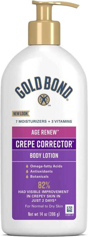51iOi0t-38L._AC_SL1500_.jpg Gold Bond Age Renew Crepe Corrector Body & Face Lotion, Replenishing & Smoothing Formula, 14 oz., Packaging may vary
