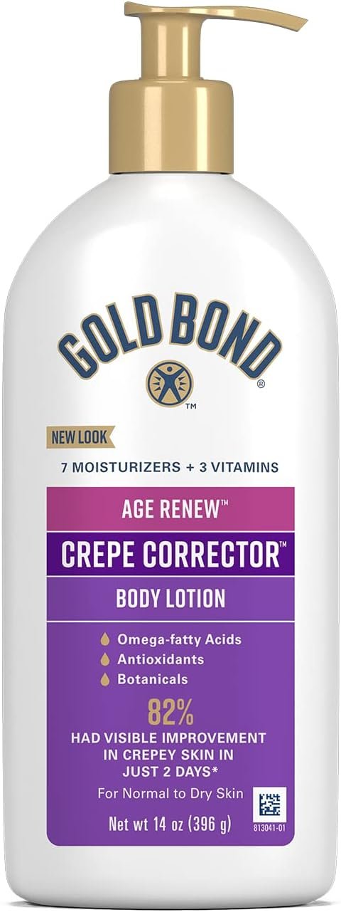 51iOi0t-38L._AC_SL1500_.jpg Gold Bond Age Renew Crepe Corrector Body & Face Lotion, Replenishing & Smoothing Formula, 14 oz., Packaging may vary