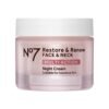 No7 Restore & Renew Multi Action Night Cream for Face & Neck - Nighttime Face Moisturizer with Collagen Peptides - Anti Aging Skin Care for Crepey Skin with Hyaluronic Acid & Ceramides (1.69 Oz)