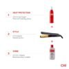 51kiBZR-uWL._SL1200_.jpg CHI Original Ceramic Flat Iron, Hair Straightener For A Smooth Finish, Floating Plates, Quick Heat Up, Analog On/Off Switch, 1" Styling Tool, Black