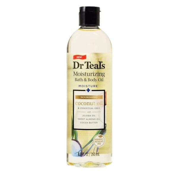 Dr. Teals Bath & Body Oil Variety Gift Set (2 Pack, 8.8oz Ea.) - Ultra Rich Shea Butter & Nourishing Coconut Oil - Essential Oils Hydrate Skin & Alleviate Daily Stress - At Home Spa Kit