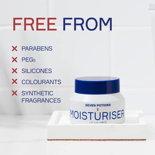 51ohuyvlo3S._SL1200_.jpg SEVEN POTIONS Anti Ageing Moisturizer for Men 1.69 FL OZ – Fragrance Free, Fast Absorbing Face Cream – Helps Prevent Fine Lines and Wrinkles – Hydrates Skin – Natural, Vegan, Cruelty Free