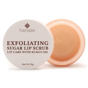 51twSF3h1iL._SL1024_.jpg Hanalei Vegan Sugar Lip Scrub Exfoliator - Hawaiian Cane Sugar, Kukui Oil & Shea Butter for Smooth, Hydrated Lips - Natural, Cruelty-Free Lip Care, Removes Dry Skin, Moisturizes & Softens (22g)