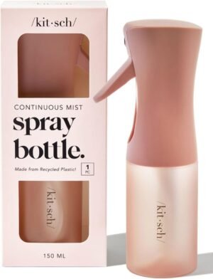 51u3yqZIjWL._AC_SL1250_.jpg Kitsch Continuous Spray Bottle for Hair | Fine Mist Water Mister for Hair Styling – Spray Bottles for Cleaning, Plants & More – Terracotta, 5 oz