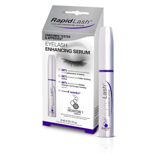 Eyelash Enhancing Serum with HEXATEIN 1 Complex – Lash Serum for Eyelashes Conditioning & Hydrating – Longer-Looking, Fuller and Thicker Appearing Lashes – 3 mL / 0.1 fl oz