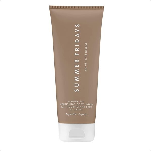 Summer Fridays Summer Silk Nourishing Body Lotion - Hydrating Body Lotion with Hyaluronic Acid, Shea Butter, Grapeseed Oil, and Cocoa Butter - Non-Greasy Moisturizer for Dry Skin (6.7 Fl Oz)