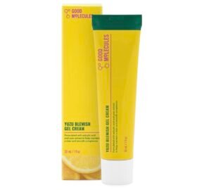 51zkLaExVSL._SL1242_.jpg Good Molecules Yuzu Blemish Gel Cream - Lightweight Gel Moisturizer with Salicylic Acid, BHA and Natural Extracts to Target Acne, Even Skin Tone, and Texture - Skin Care for Face