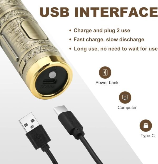 Professional Hair Trimmer for Men, Beard Trimmer Hair Clippers for Men, Cordless Rechargeable Hair Trimmer Metal Body Cutting Grooming Kit,Beard Shaver Barbershop