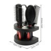 61NqtdKfyL._SL1000_.jpg Set of 5 Hair Combs Set Professional Salon Hair Cutting Brushes Sets Salon Hairdressing Styling Tool Mirror And Holder Stand Set Dressing Comb Kits for