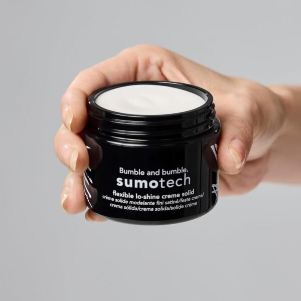Bumble and bumble. Sumotech Flexible Hold Cream Solid | Pliable Texture, Flexible Hold + Lo-shine Finish | Wavy, Straight, 1.5 Ounce