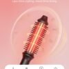 Thermal Brush, Avvnee 1.26 Inch Curling Iron for Long Dry Hair, 110-220V Heated Round Brush with 10 Temp Settings, 30s Fast Heat for Curling & Volumizing & Straightener, Anti-Scald Nylon Bristles