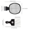 61-hFsyVN2L._SL1500_.jpg Magic Curl Sponge Set for Barber Hair Styling: Afro Twist Hair Brush, Metal Pick Comb, and Styling Combs (Black-A)