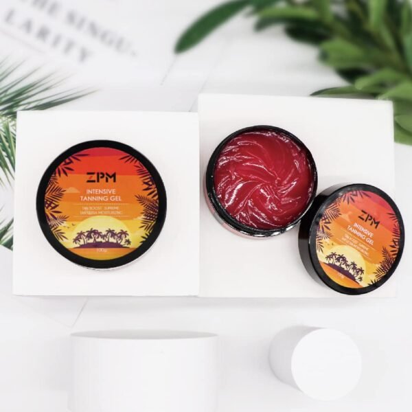 Tanning Lotion, Accelerator Tanning Cream Self Tanner Gel for Outdoor & Indoor Skin Tanning SunBeds, Intensive Powerful Tan-boosting Butter, Achieve Brown Natural Tan Skin,100g (Watermelon)