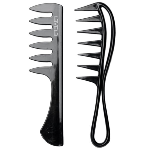 L3 Styling Comb Set - Professional Salon Look - Lightweight and Ergonomic - Comfortable and Glides Easily - Level Three - 2pc