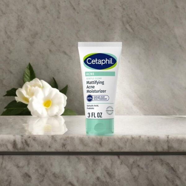 610R3LzTHaL._SL1024_.jpg Cetaphil Face Moisturizer, Gentle Clear Mattifying Acne Moisturizer With 0.5% Salicylic Acid, Hydrates and Treats Sensitive Acne Prone Skin, Skin Care for Sensitive Skin, 3oz