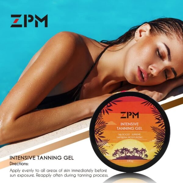 Tanning Lotion, Accelerator Tanning Cream Self Tanner Gel for Outdoor & Indoor Skin Tanning SunBeds, Intensive Powerful Tan-boosting Butter, Achieve Brown Natural Tan Skin,100g (Watermelon)